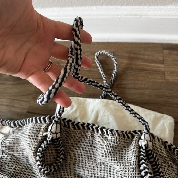 hand loomed large cotton tote bag - Picture 3 of 6